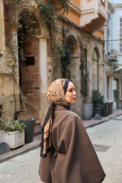 ENRİCO FERRİ Noa Floral Patterned Shawl - Mink-Brown
