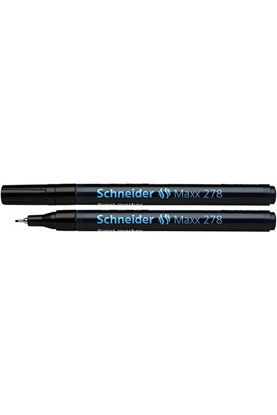 SCHNEIDER Μαρκαδόρος με μπογιά Maxx 278, στρογγυλή μύτη 0.8mm - μαύρο