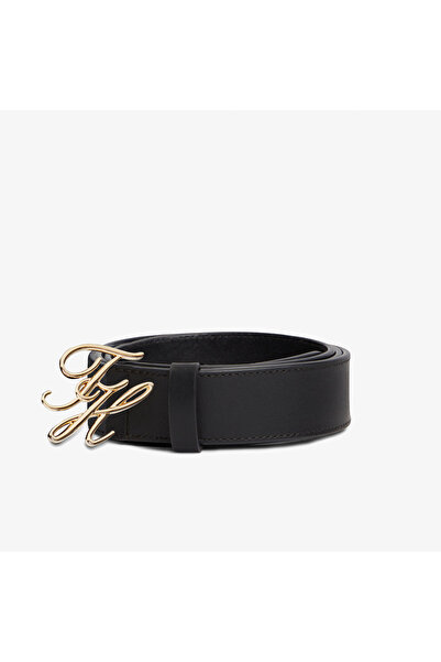 Tommy Hilfiger Script Women's Black Belt