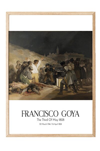 Postifull Francisco Goya - Treći maj 1808, slika u drvenom okviru, serija ume...