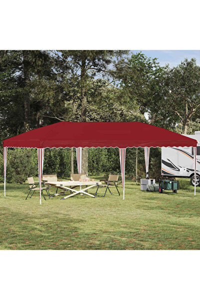 vidaxl Cort de Petrecere Pop-up 575 x 290 x 245 cm Burgundy