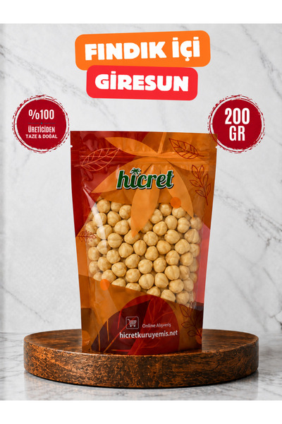 Hicret Kuruyemiş Fındık İçi Kavrulmuş (Giresun) 200 GR