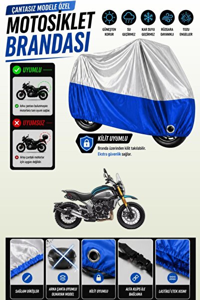 Cemku Twin Top Gray - Bottom Blue Cfmoto 700Cl-X Adv Compatible Engine Cover,...