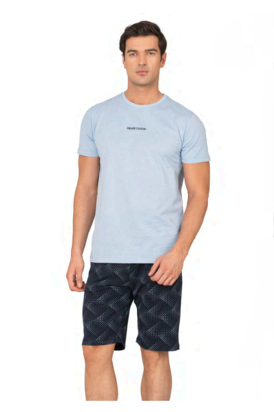 Pierre Cardin 6137 طقم بيجامة شورت للرجال
