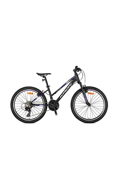 Kron XC 75 Lady 24 Jant 21 Vites Alüminyum Gövde Çocuk Dağ Bisikleti Siyah Mor