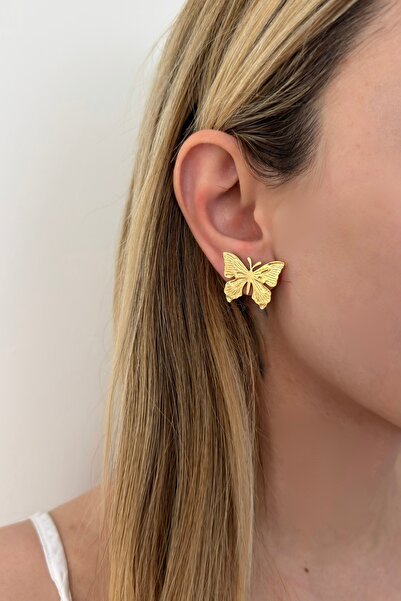Lavian Accessories Kelebek Çelik Gold Çelik