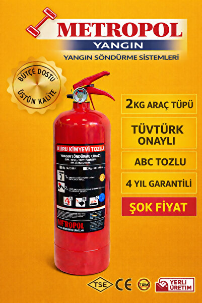 METROPOL 2 kg kkt yangın tüpü
