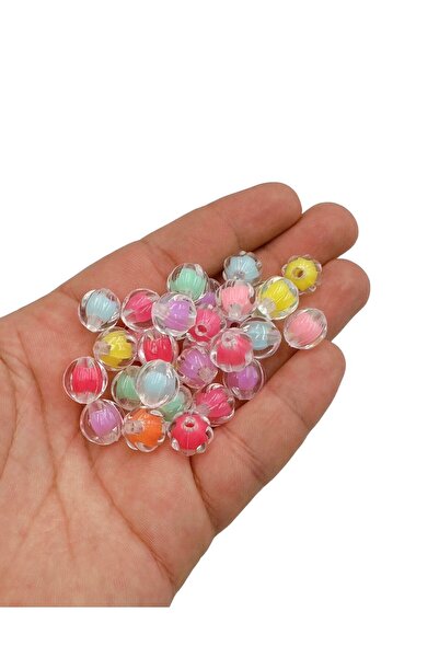 E.B EBRULİ BONCUK Mărgele acrilice pepene verde de 12 mm pentru confecţionare...