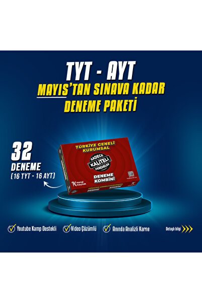 Hangi Kaynak 2026 YKS MAYIS'TAN SINAVA KADAR DENEME PAKETİ