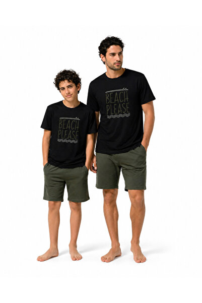 YezeKids Ocean Night Baba Oğul Pijama Takımı-Ürünler Ayrı Ayrı Satılır, Sepet...