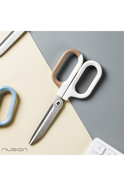 Nusign Güç Tasarruflu Makas 145 mm ENS056 Paslanmaz Çelik – Beyaz