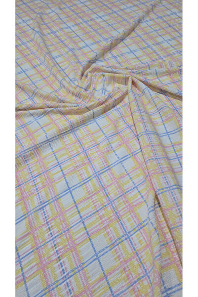 Weltex Baskılı Crinkle Örme Kumaş ( Kumaş Eni : 160 cm )