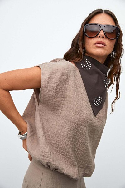 urban focus Kayık Yaka Oversize Bluz