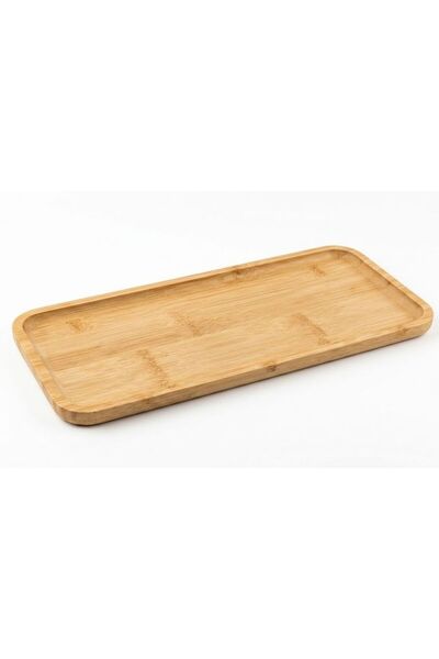 DAMMERUN Bambu Sunum Tepsisi 40x16 cm – Doğal Ahşap Servis Tabağı, Kahvaltı v...