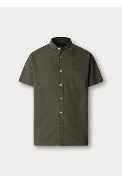 Hackett London Green Cotton Blend Men Premium Polo T-Shirt
