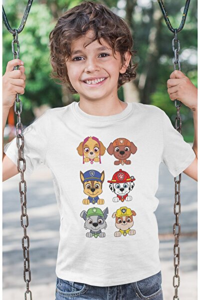 SEVBANO Tricou pentru copii cu imprimeu Paw Petrol, unisex, cu desene animate...