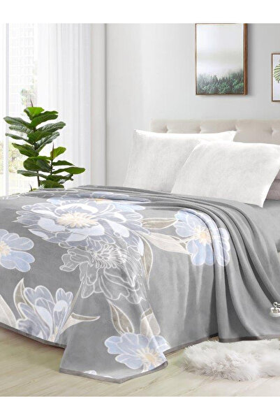 Valentini 2-Ply Printed Blanket King 200X240Cm - Grey