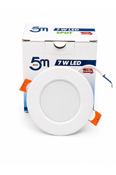 Dila’s home 7 Watt Beyaz Led Spot, Güçlü Işıklı Led, (Video'lu)