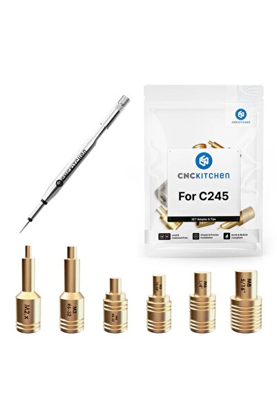 CNC Kitchen Soldering tips M5 cu adaptor C245
