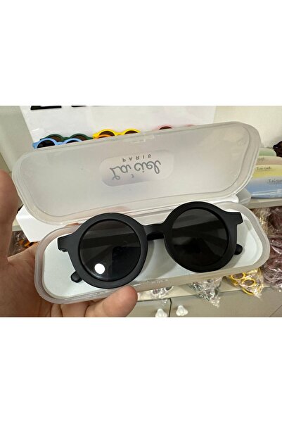 Motebarn Wear Unisex Children's Black Matte Body Round Frame Sunglasses (with...