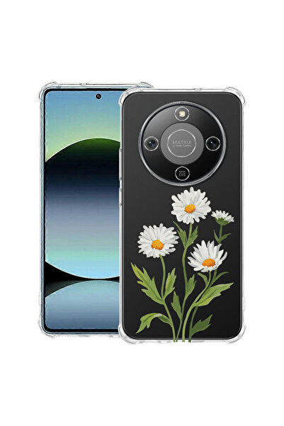 bestcase Husă Antișoc pentru Honor Magic8 Lite, Florală - Margarete Presate, ...