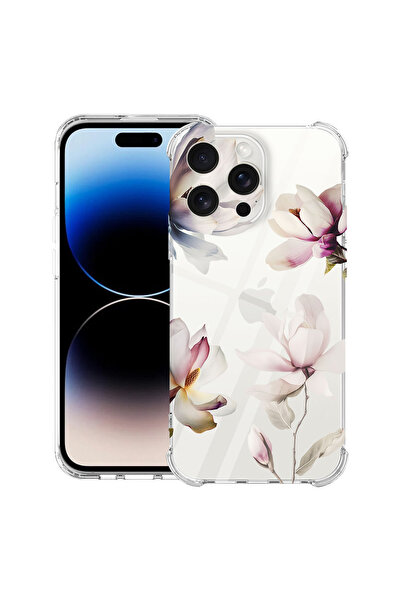 bestcase Husă Anti Shock Case For Apple iPhone 15 Pro Max, Magnolia Floral De...