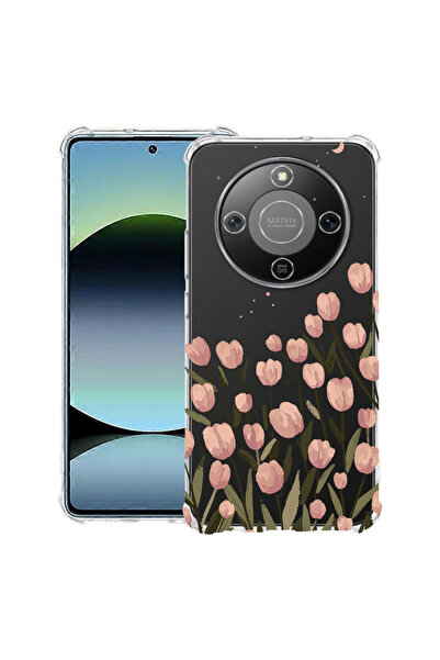 bestcase Αντικραδασμική Θήκη για Honor Magic8 Lite, Φλοράλ - Παστέλ Τουλίπα, ...