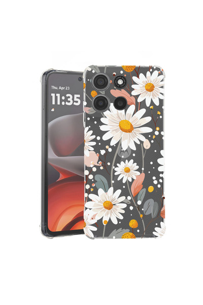 bestcase Husă Antișoc pentru Motorola Moto G86 Power, Floral - Margarete, 311...
