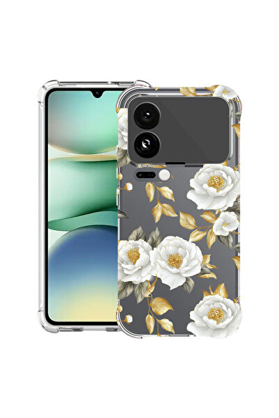 bestcase Husă Antișoc pentru Xiaomi 17 Pro, Florală - Camelie Aurie Estetică,...