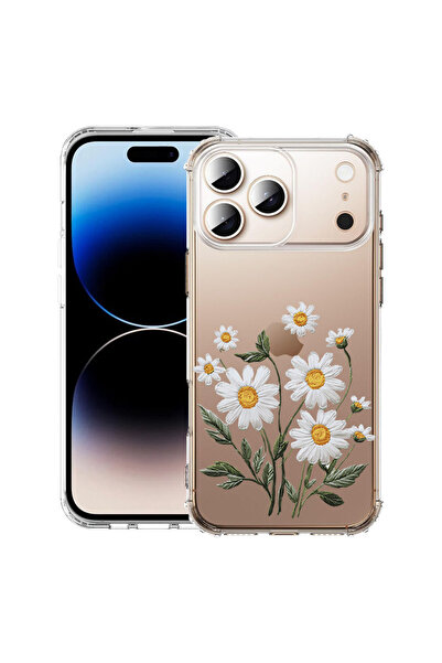 bestcase Husă Antișoc pentru Apple iPhone 17 Pro Max, Florală - Margarete Min...
