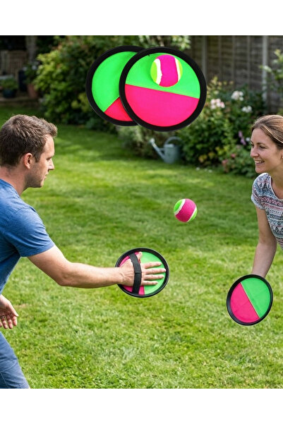Lisinya Horse Toss Game Velcro Racket Set 2 Rackets 1 Ball Fun Activity -