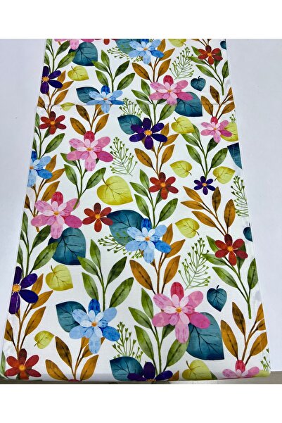 Sahra İpek Çiçek desenli runner 40 cm x 145 cm