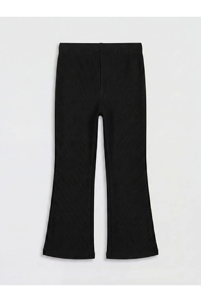LC Waikiki Black Girls Spanish Leg Leggings