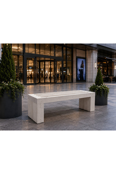 UMUTPARK MODERN AHŞAP GEÇMELİ OTURMA BENCH(Ham Ahşap)