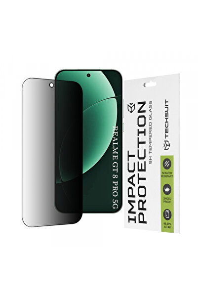 Techsuit Folie de protectie Ecran Privacy pentru Realme GT 8 Pro, Sticla Secu...