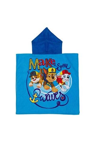 Cumpara-Istet Beach Poncho Towel with Hood Blue Paw Patrol for Children 60 x ...