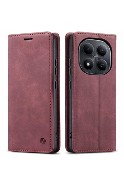 spacecase Θήκη Πορτοφόλι για Xiaomi Redmi Note 15 Pro+ - Κόκκινο