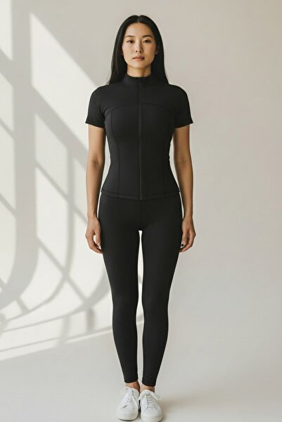 LİNALP Women's Sports Set | |   Sports Jacket and Push up Leggings