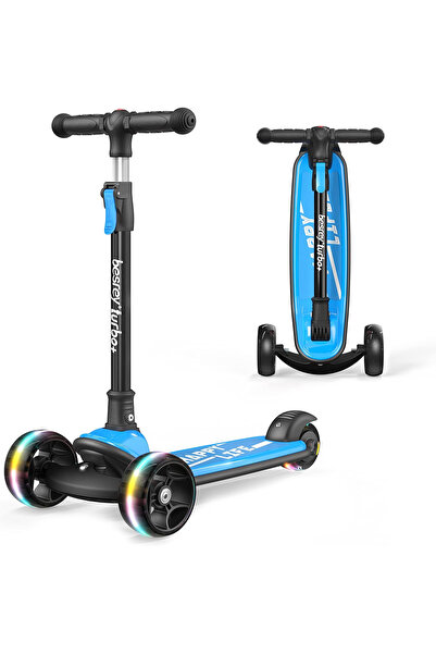 OEM Blue 3-wheel scooter for children aged 2-10 years, LED illuminated wheels...