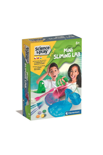 CLEMENTONI Colorful Science Mini Slime Creation Top Bottom Set