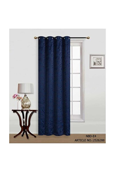 MAPLE LEAF Window Curtain, 140 x 260 cm, Velvet Navy
