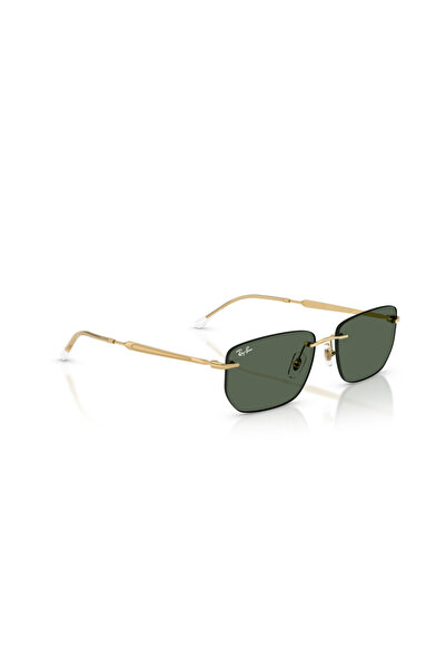 Ray-Ban 3768-001/71-56 17 145 Frame: Arista Gold Glass Color: Dark Green