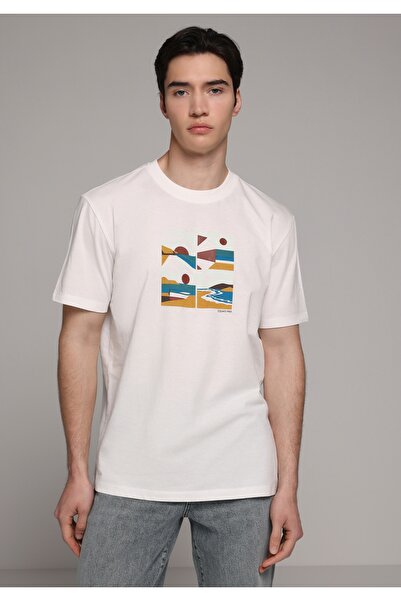 Colin's Regular Fit Round Neck Plain Men's White Short Sleeve T-Shirt