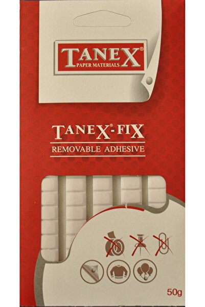 Tanex Αυτοκόλλητα μη μόνιμα, 50γρ, 85 τεμ./σετ, Fix, ασπρόμαυρο