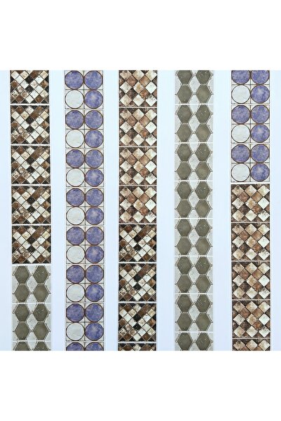 Onwize Tuscan Mosaic PET Tape 6 cm x 5 m Mozaik Desenli Dekoratif Scrapbook B...
