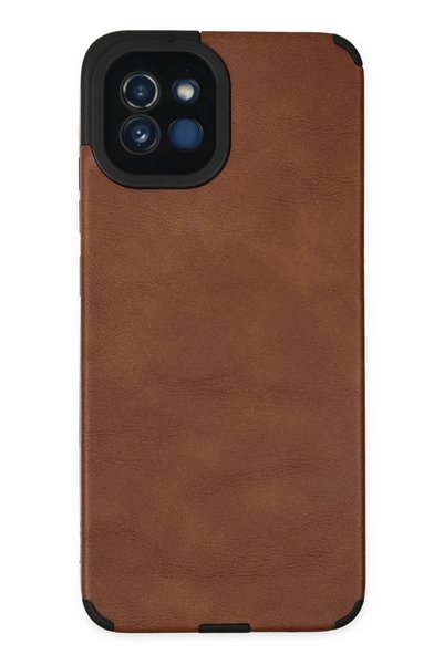 New Face Ilkeshop New Galaxy A03 Case Loop Leather Silicone (132514) - Brown