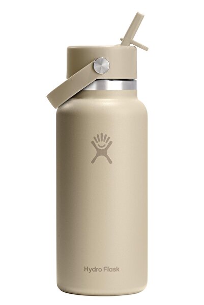 Hydro Flask Geniş Kapak Pipetli Termos 946 ml (32 Oz) - Oat Bej