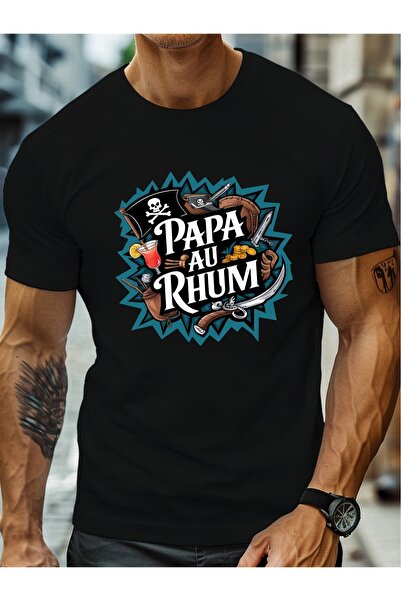 Chic Bloom Men's Pirate Rum Daddy Pattern T-shirt