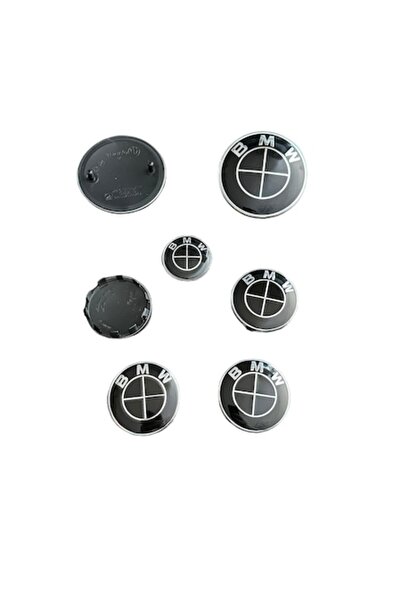 MAF Set complet 7 embleme logo compatibile BMW: capotă 82mm, portbagaj 74mm, ...
