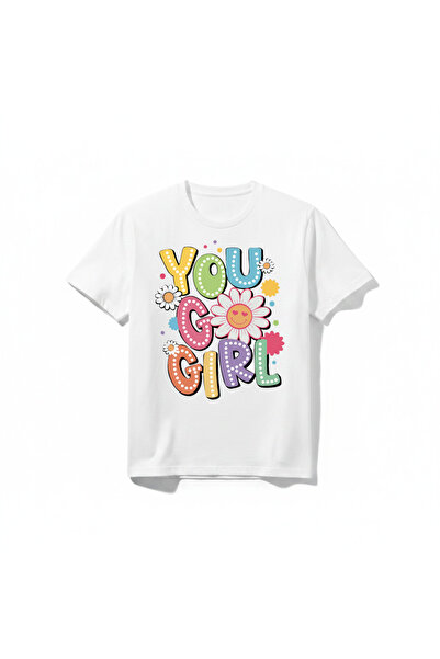URBANTRENDSTORE تي شيرت You Go Girl للجنسين برقبة دائرية وأكمام قصيرة من القط...